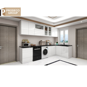 Prodeco Furniture Custom High Quality Stainless Steel Handles Foshan Kitchen Cabinet Pull down Overhead Locks with Key