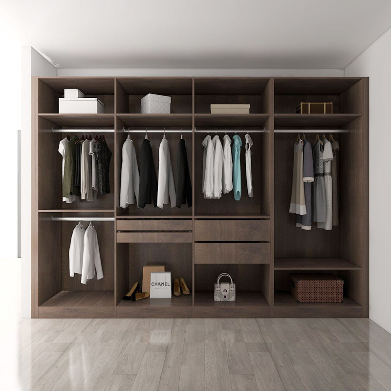 PRODECO Bedroom Furniture Modern Design Wooden Bedroom Wardrobe Walk In Closet