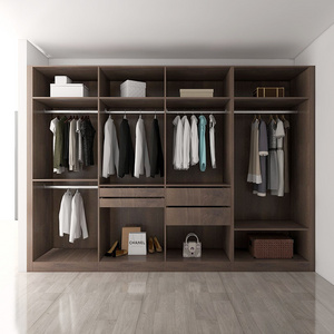 Simple Design Modern Bedroom Wardrobe Furniture Custom Open Design Amoires Wardrobe