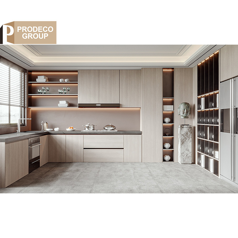 Prodeco Furniture Interior Doors Pull down Shelf Upper Kitchen Wall Cabinet Electric Accessories Storage for Household