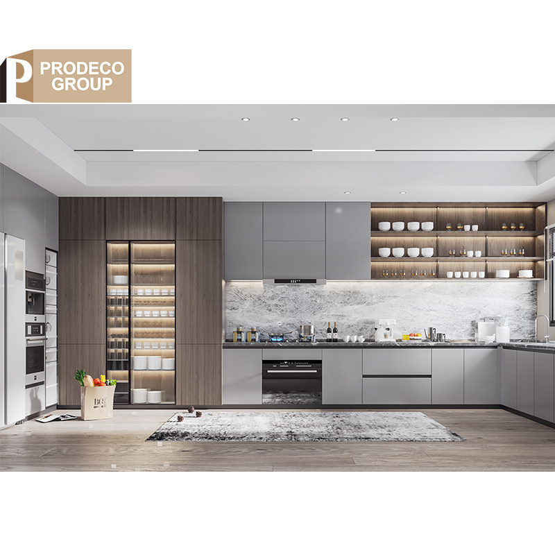 Prodeco Alacenas De Cocina Modular Luxury Classic Kitchen Cabinets China Manufacturer for Project