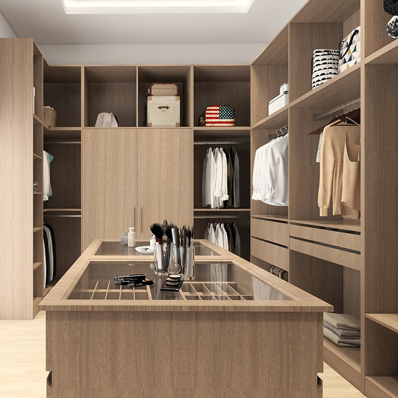 Simple Design Modern Bedroom Wardrobe Furniture Custom Open Design Amoires Wardrobe