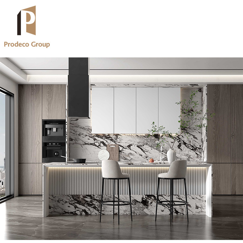 Prodeco Ready Made Aluminium Kitchen Cabinet Accessories Ready to Assemble Sink Base Cabinet with Sink Modular Kitchen