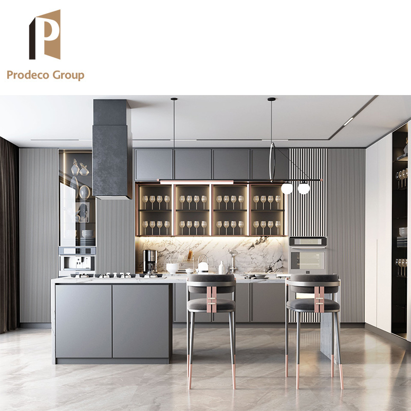 Prodeco Ready Made Aluminium Kitchen Cabinet Accessories Ready to Assemble Sink Base Cabinet with Sink Modular Kitchen