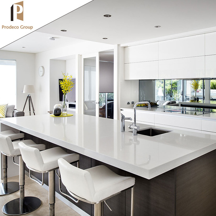 High Gloss Doors Modern Contemporary Island Kitchen Cabinet Furniture For Sale