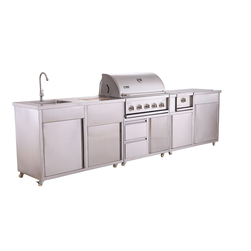 China Kitchen Items Outdoor Furniture Outdoor BBQ Kitchen Cabinet Stainless Steel Kitchen Cabinet