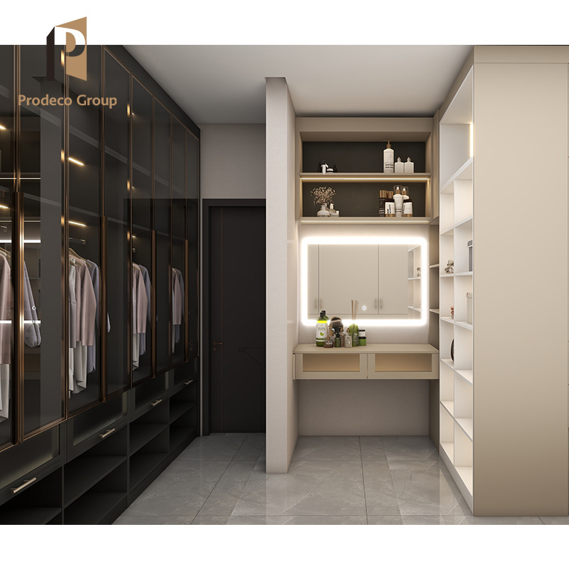 Custom Made Dark Wood Wardrobe Furniture Design Modern Wardrobe For Hotel