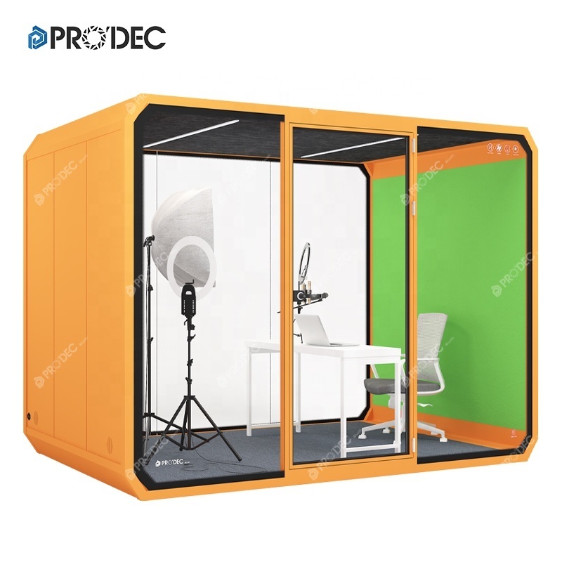 British Mini House Phone Booth For Sale Soundproof Isolation Tiny Telephone Office Pod Acoustic Private Public Meeting Booth