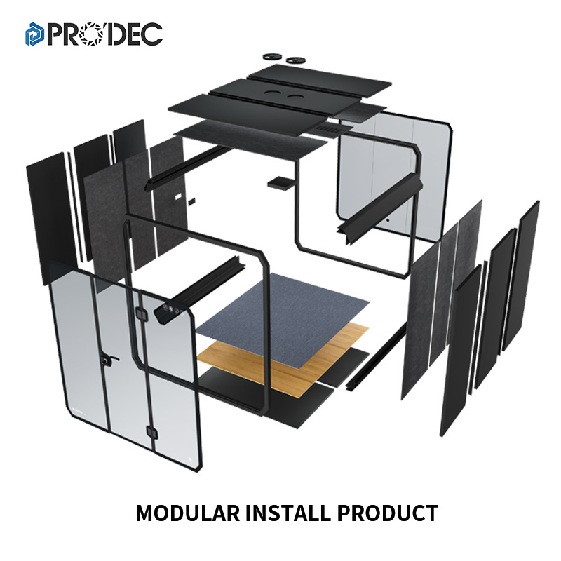 Indoor Sound Proof Portable Office Pod Standing Single Person Phone Booth For Sale