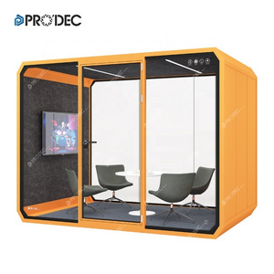 British Mini House Phone Booth For Sale Soundproof Isolation Tiny Telephone Office Pod Acoustic Private Public Meeting Booth