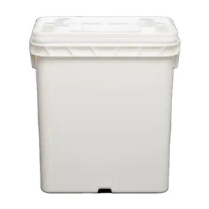 White Plastic Oil Drum 3 Gallon High Strength Square Bio-Medical Bin