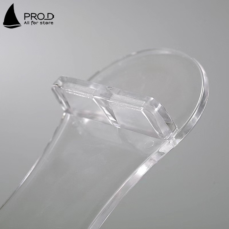 Plastic Clear Sandals Storage Rack Shoes Display Rack For Retail Shopping