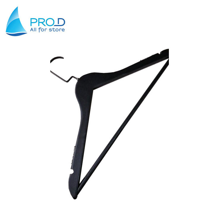 Wholesale Custom Clothes Coat Black Wooden Hanger With Logo