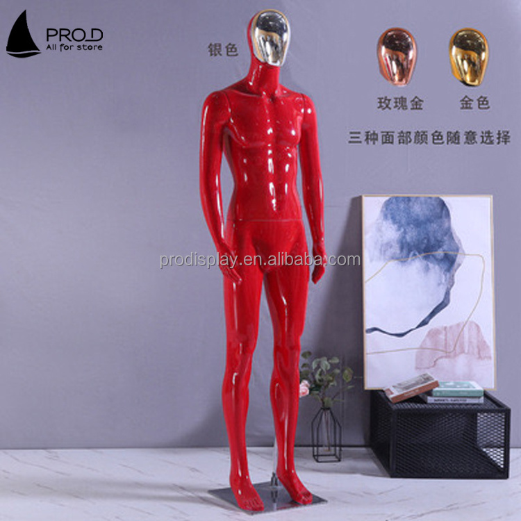 New fashion clothes Store Display plastic full body gold Large size men European dummy model mannequin Male