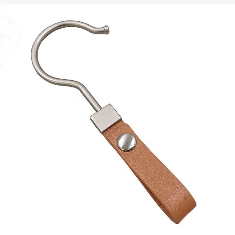 Factory Sale Outdoors Home Brown Outdoor Multi Purpose Leather Hook Modern Storage Hanger Hook