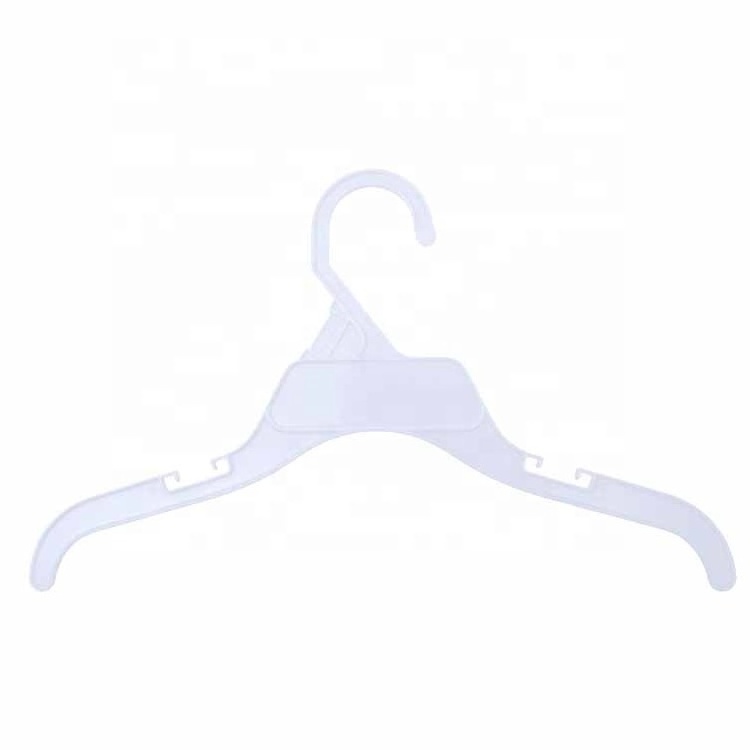 Baby clothing stock coat display cheap white children clothes hanger plastic kids rack