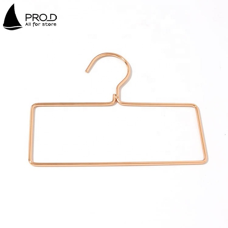 Wholesale Metal Towel Storage Rack Iron Rectangle Hanger Hijab Accessories Fashion Gold Scarf Hanger