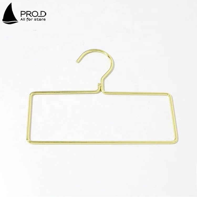 Wholesale Metal Towel Storage Rack Iron Rectangle Hanger Hijab Accessories Fashion Gold Scarf Hanger