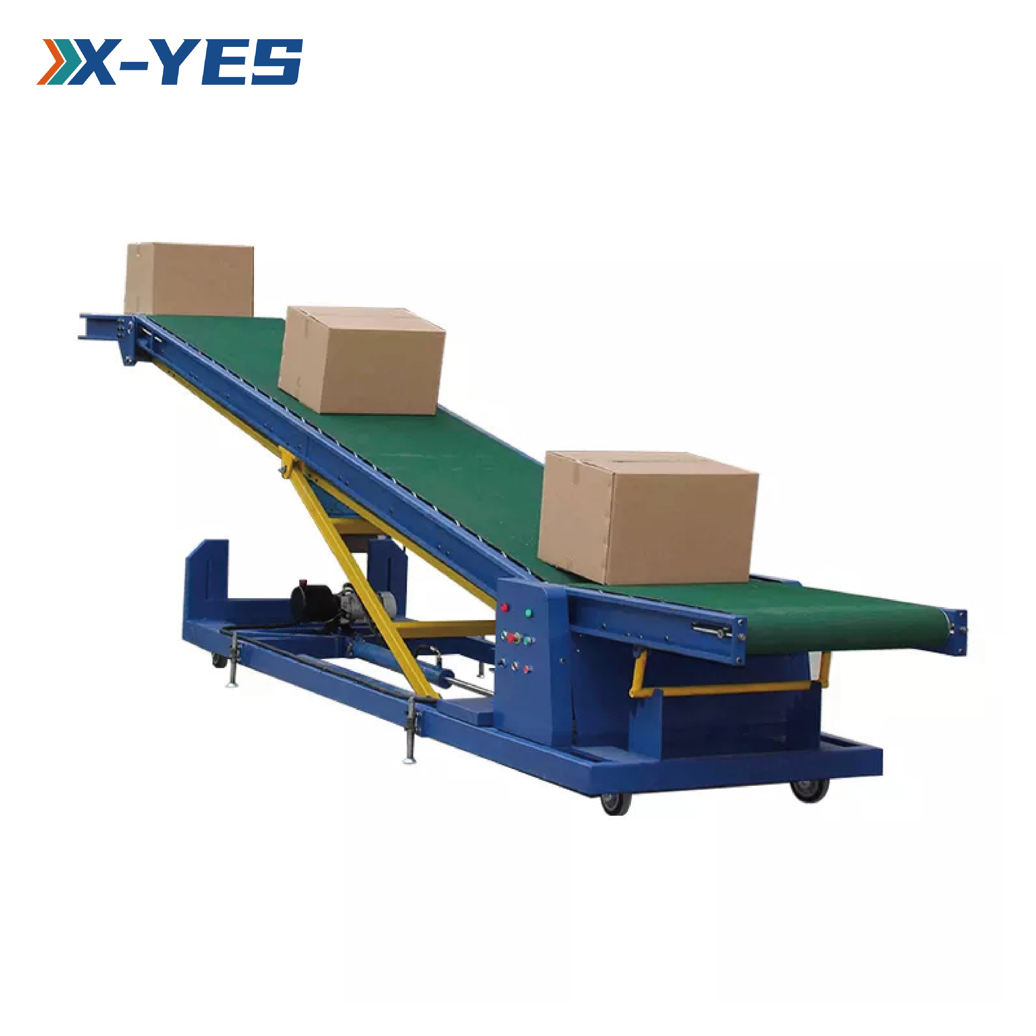 professional custom telescopic belt conveyor system for truck loading unloading