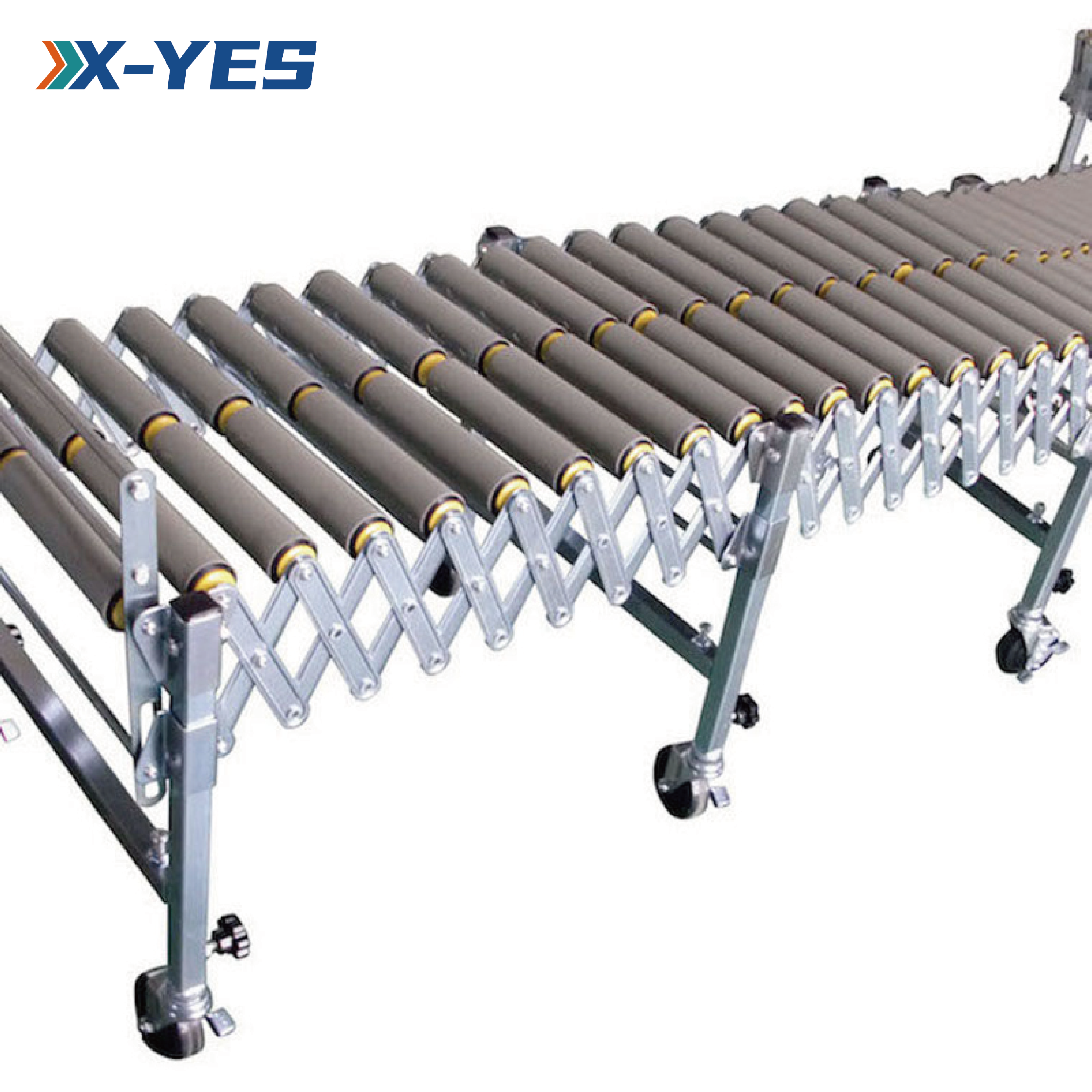 Good Quality Fold Belt Stair Climbing Unloading Roller Conveyor