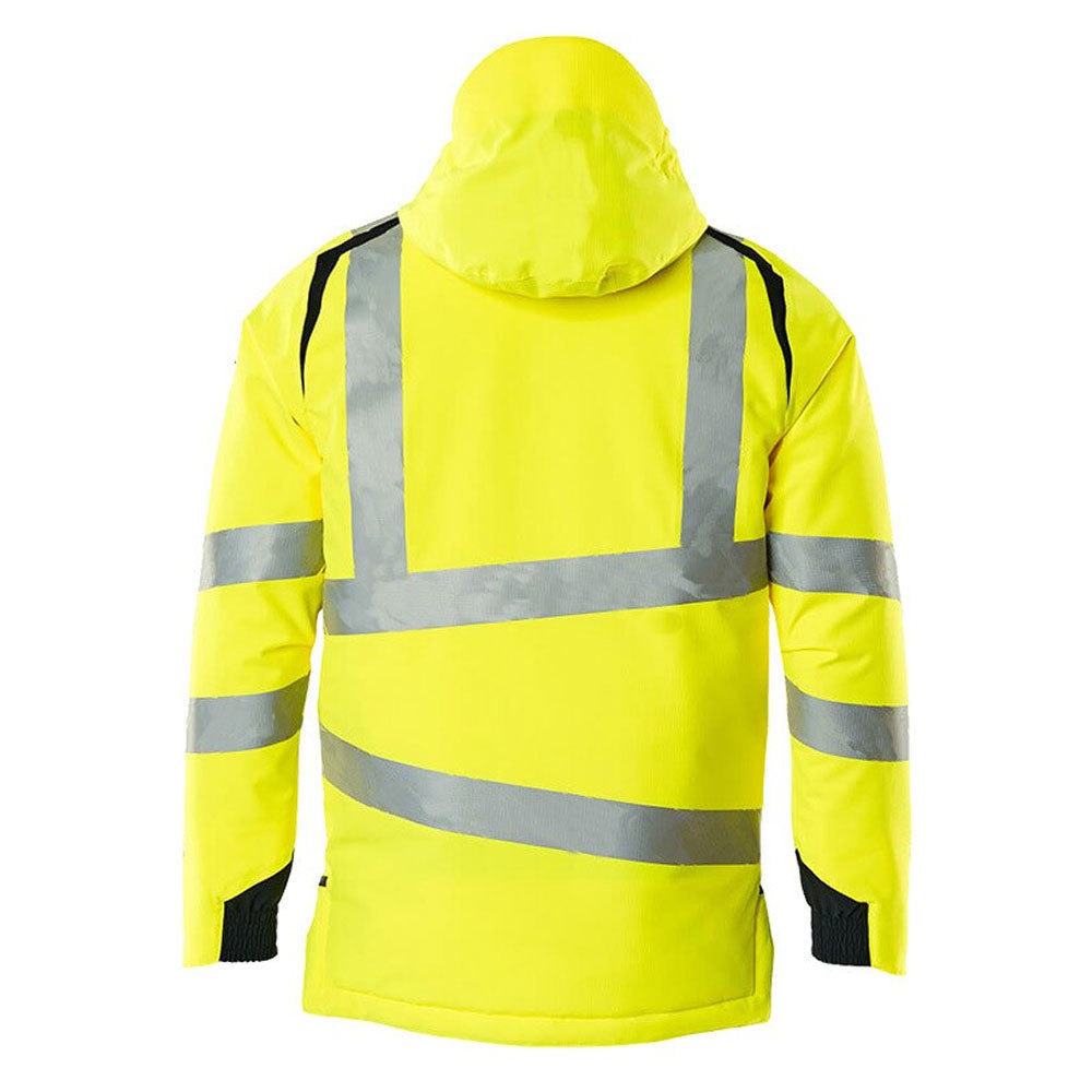 Hi Vis Safety Driver's Jacket with Reflective Stripes 100% Polyester Fluorescent Workwear Winter Outdoor Unisex Jacket