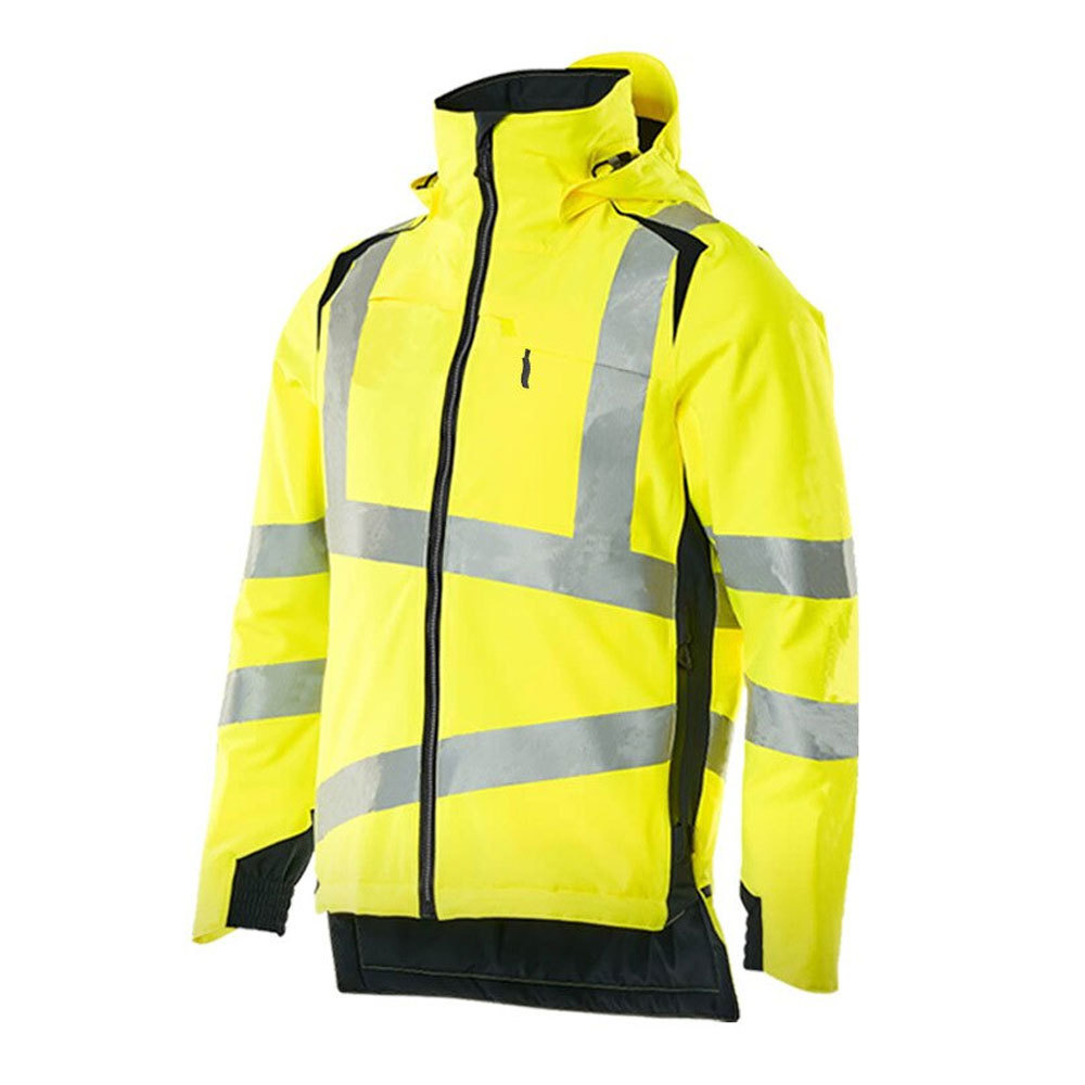 Hi Vis Safety Driver's Jacket with Reflective Stripes 100% Polyester Fluorescent Workwear Winter Outdoor Unisex Jacket