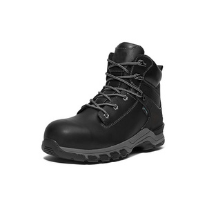 Men's Work Boots, Steel Toe, YKK Zipper, 6 inch, Slip Resistant Safety Oiled Leather Shoes