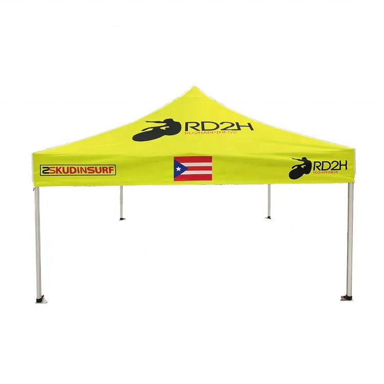 Aluminum Frame Folding Waterproof Custom Logo Tent Gazebo Pop Up Roof Top Tent For Printed Outdoor Event Party Trade Show Gazebo