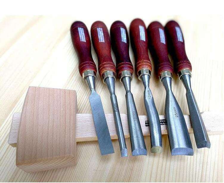 High-grade CRV chrome vanadium steel 7-piece engraving chisel with rasps chisel root carving chisel wood carving knife