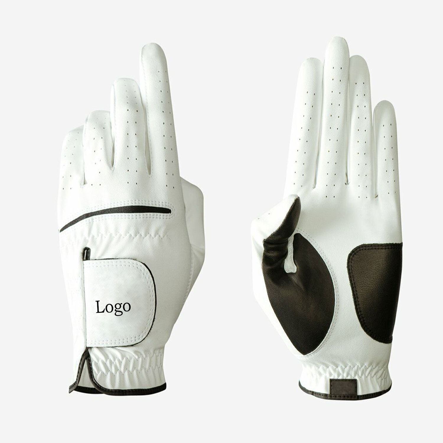 20234latest collection Premium Purple Golf high Quality Non Slip Soft Breathable Leather Golf Gloves full finger gloves