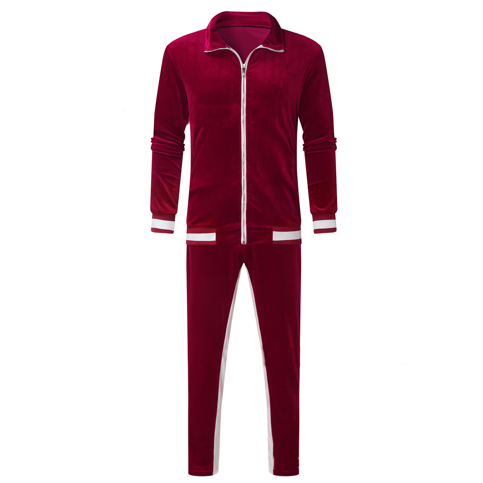 Custom tracksuits for men sets 2 piece velour multicolor blank unisex Coat and trousers gym sweat suits men tracksuit