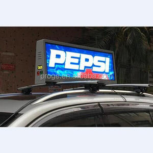 5G/4G/Wifi P2.5 P5 high definition super thin screen panel for car outdoor led taxi roof top advertising display sign