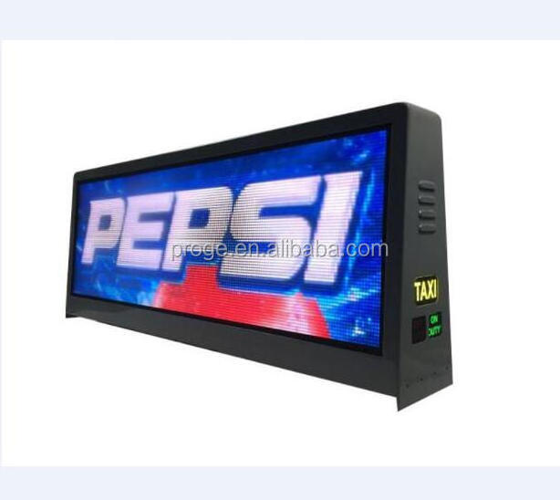 5G/4G/Wifi P2.5 P5 high definition super thin screen panel for car outdoor led taxi roof top advertising display sign