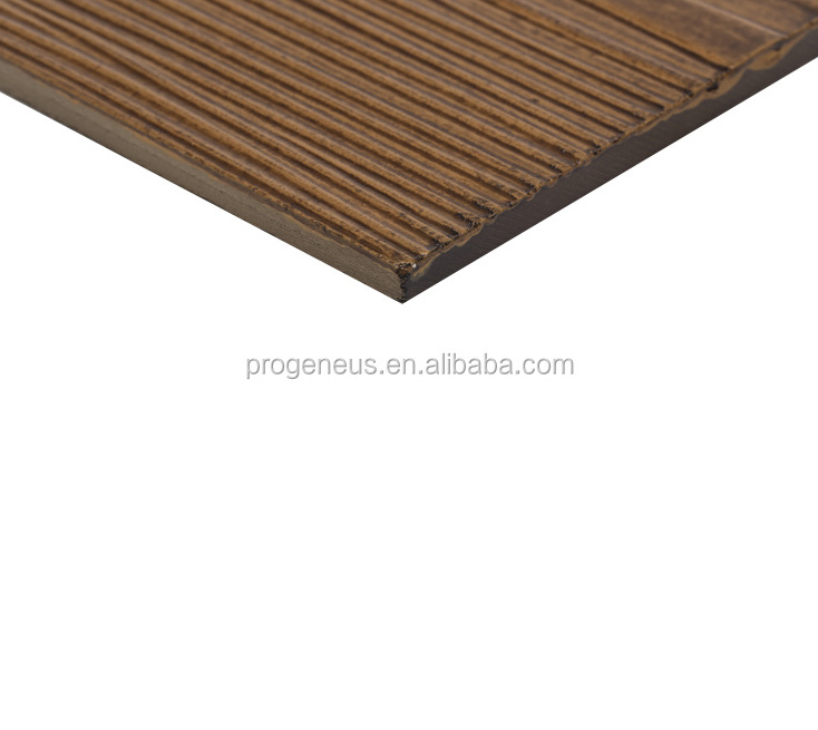 Progeneus Wood Grain Plank Fiber Cement Board Exterior Villa Wall Siding Flexible Cladding Material Superior Water Resistance