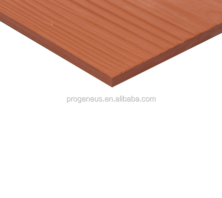 Progeneus Wood Grain Plank Fiber Cement Board Exterior Villa Wall Siding Flexible Cladding Material Superior Water Resistance