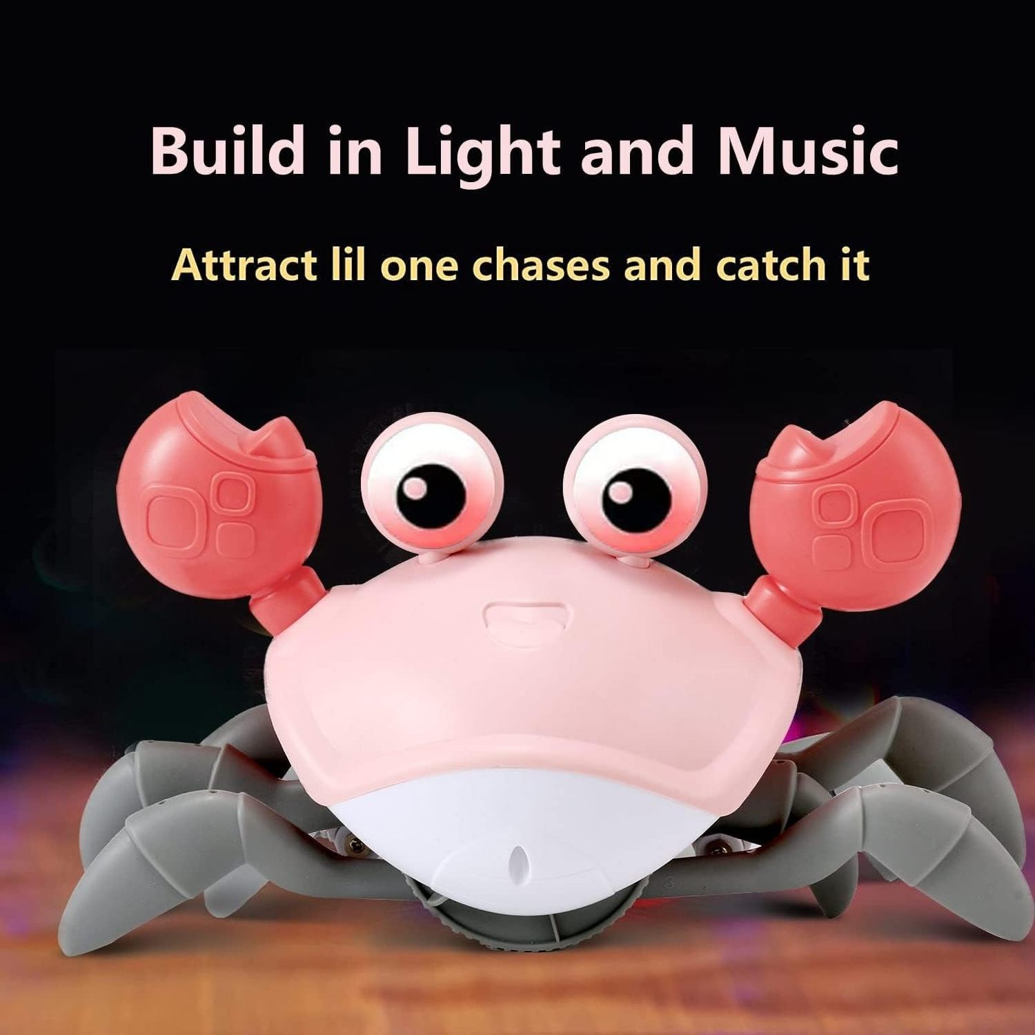 Free sample infant and toddler tummy times sky-touch electric runaway octopus wslking dmg rechargeable baby crawling crab toys