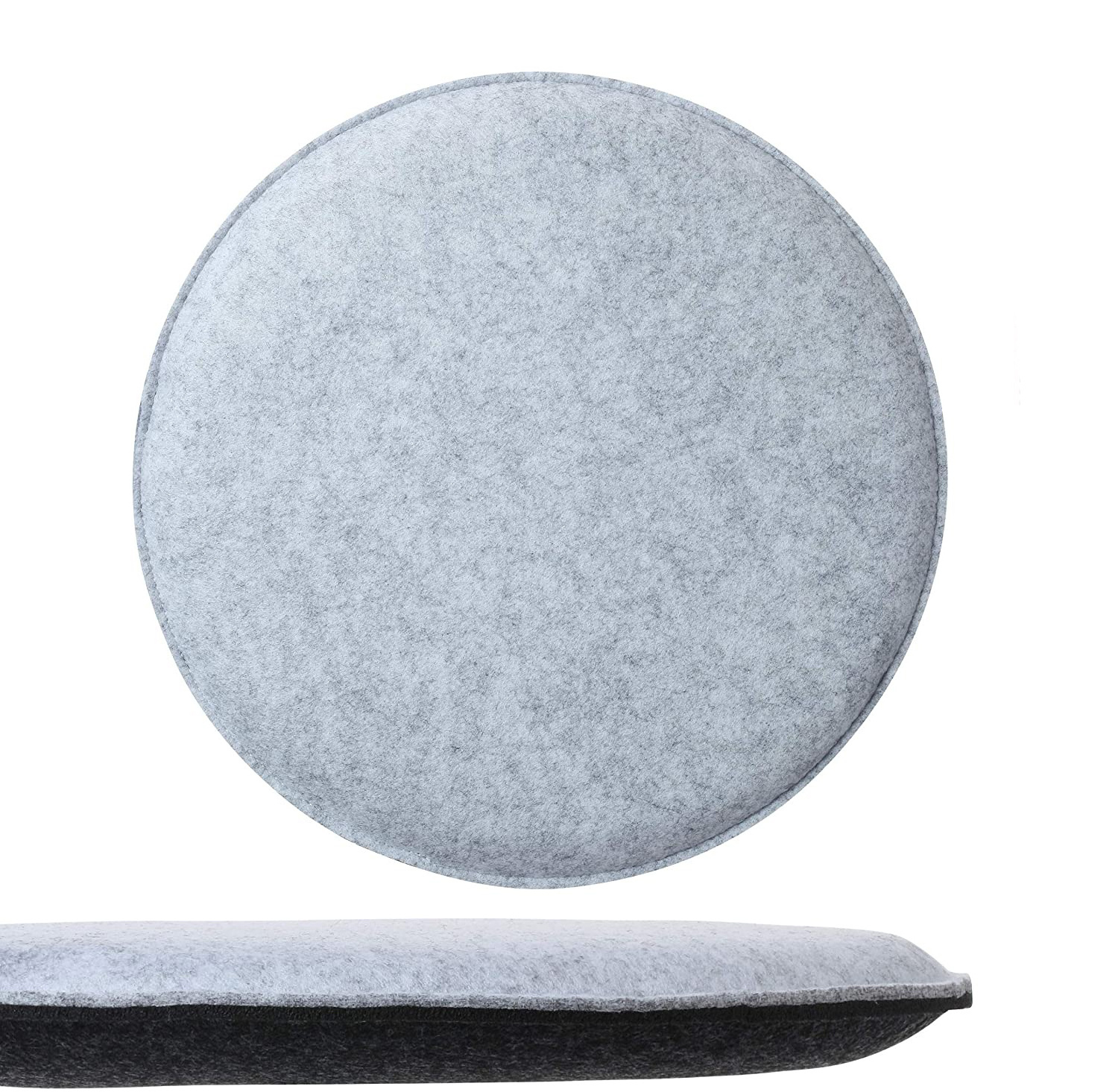 comfort washable different sizes round memory foam plush 100% polyester felt chair cushion seat pad for bench and chair