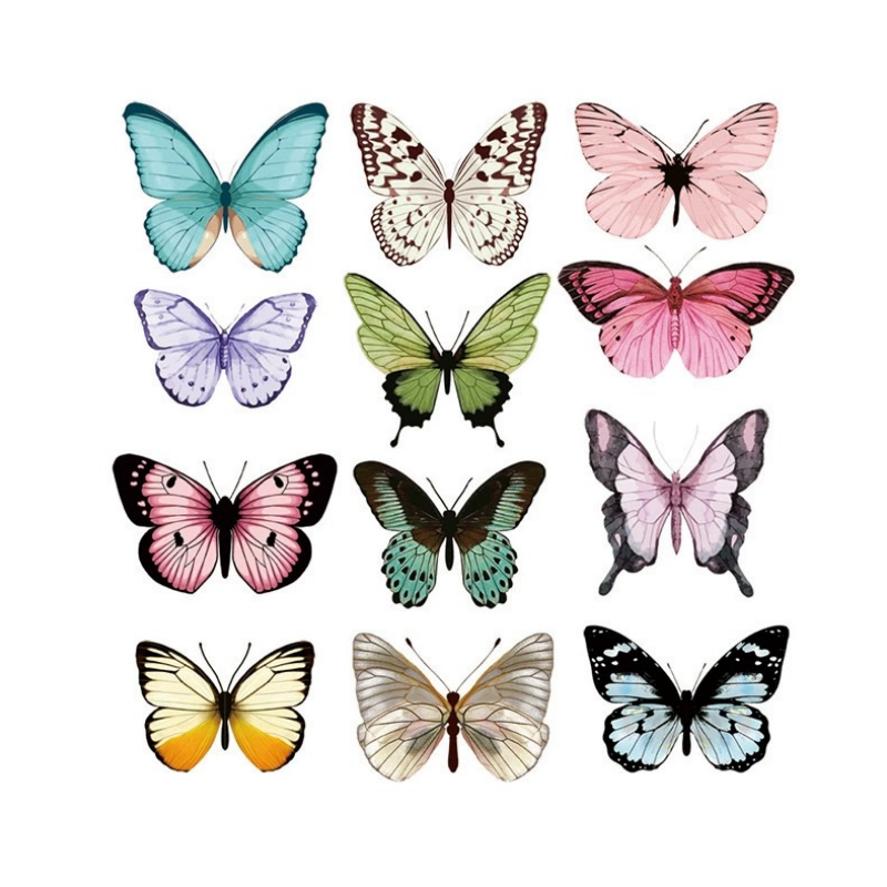 Wholesale PVC deor bouquet decoration gift packaging accessories creative embellishments for room wedding colorful butterfly