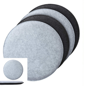 comfort washable different sizes round memory foam plush 100% polyester felt chair cushion seat pad for bench and chair