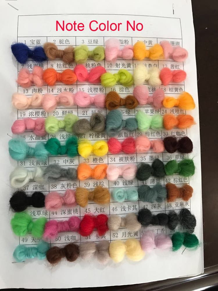 100 colors Cheap wholesale fancy cone super chunky giant merino thick fabric felt 100% undyed hand knitting wool roving yarn