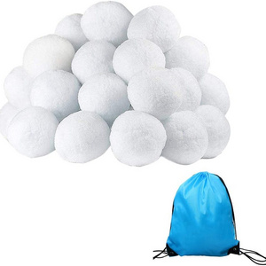 Cheap children anytime party decorations indoor snowball fights soft realistic fake snow ball for winter games