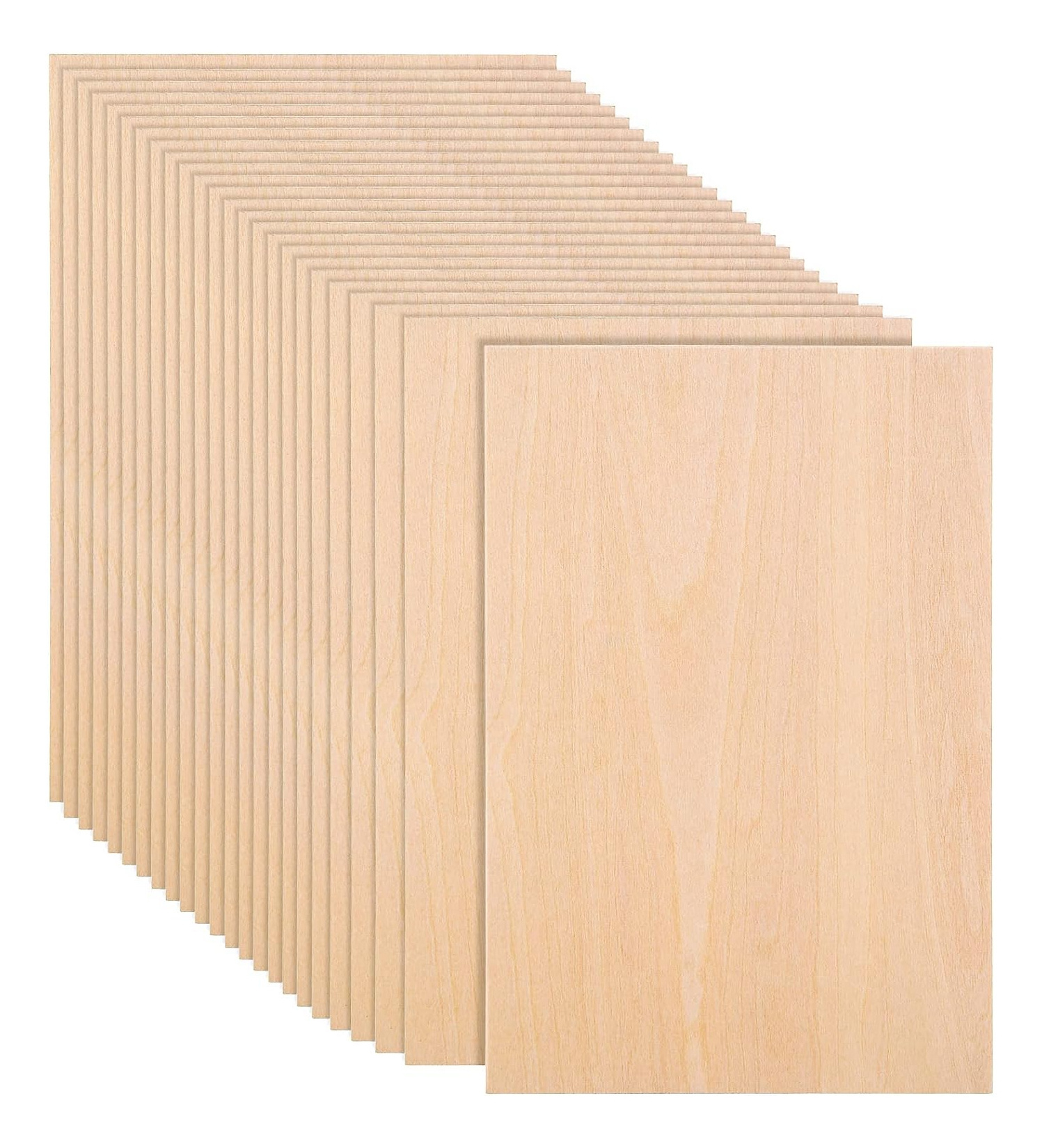 bulk rectangle custom 2mm unfinished thin craft wooden plywood board basswood sheets for laser cutting model making burning