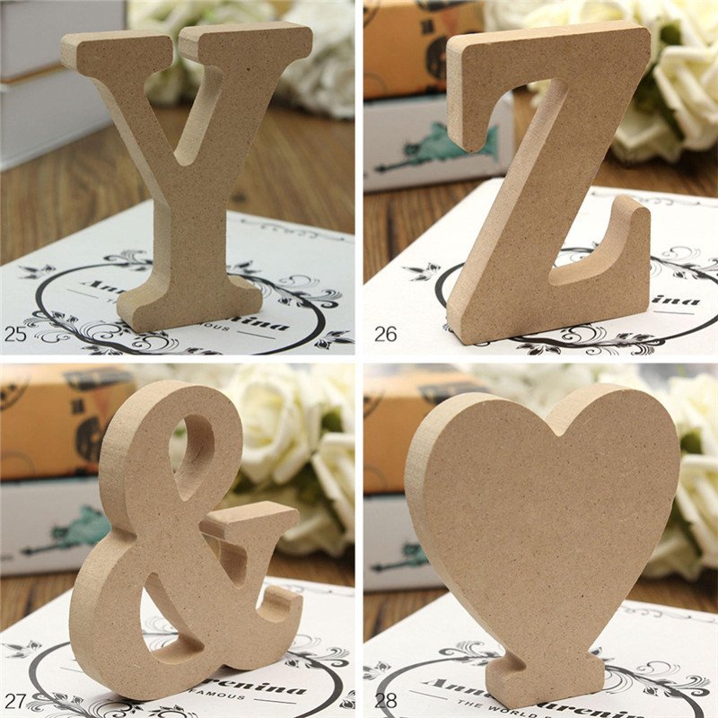 Wholesale 3d wood handicrafts 15mm thick laser cut alphabet train craft wooden letters for wall decor