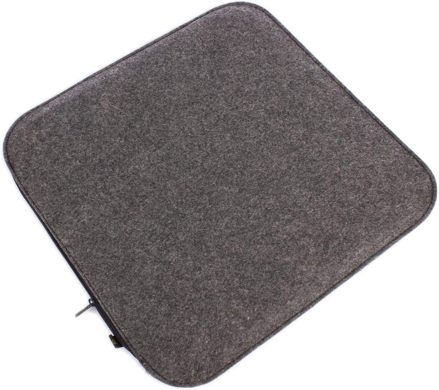 BSCI wholesale low price home office colorful chair pad upholstery heated 35x35 cm anthracite seat felt cushions with foam