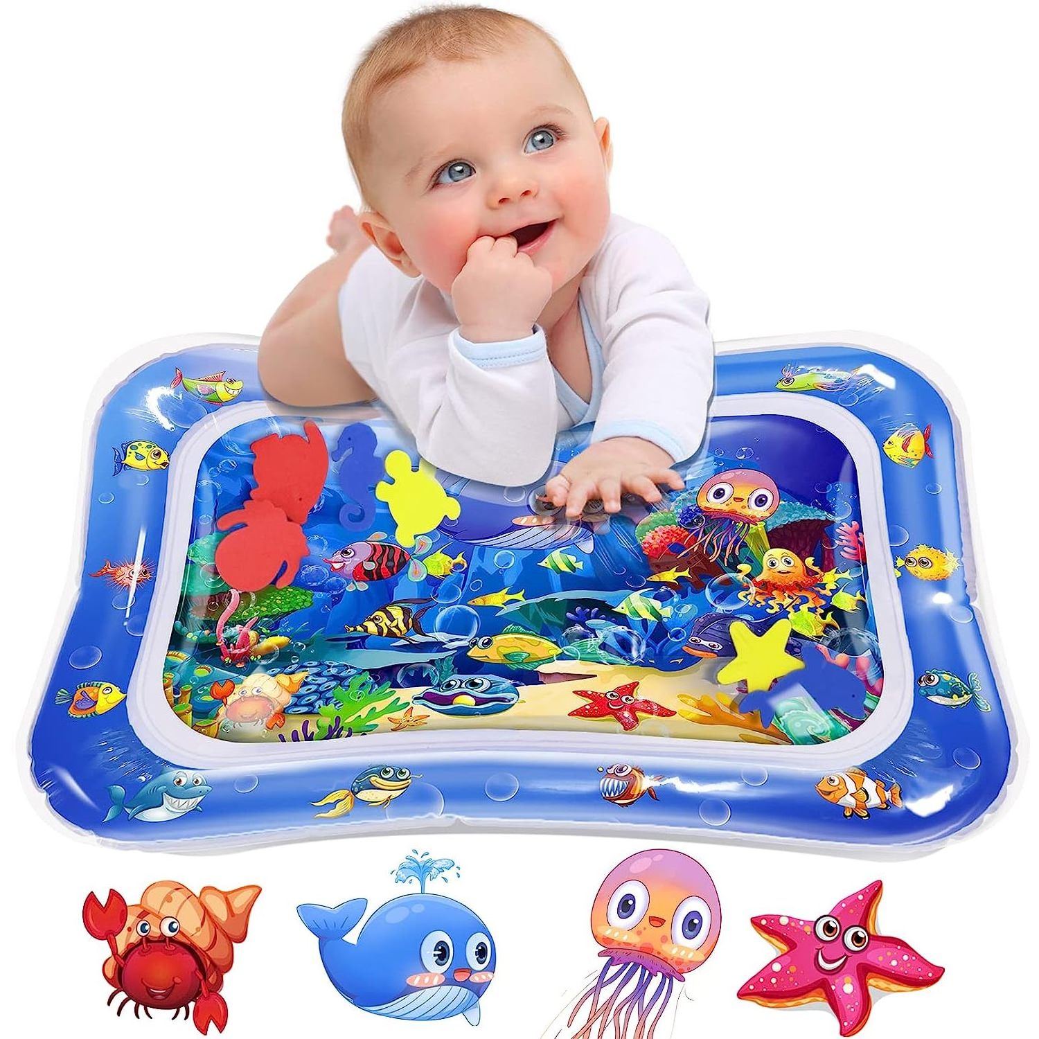 hot sale BPA free baby toy tummy time piano activity inflatable foldable soft waterproof non-toxic gym kids baby water play mats