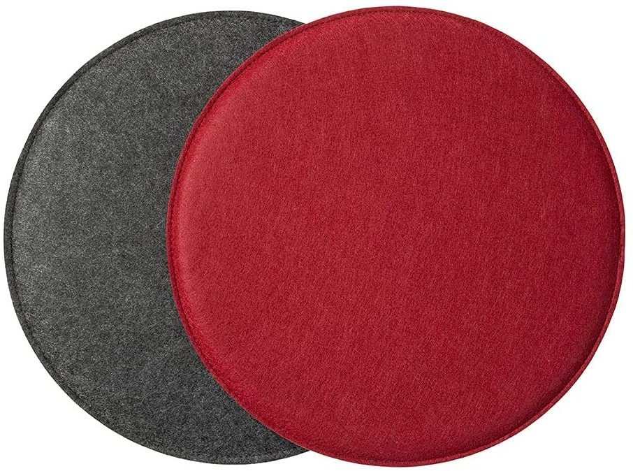 wholesale interior accessories square 35x35cm grey felt outdoor stadium car mat cover pads chair seat cushions for home office