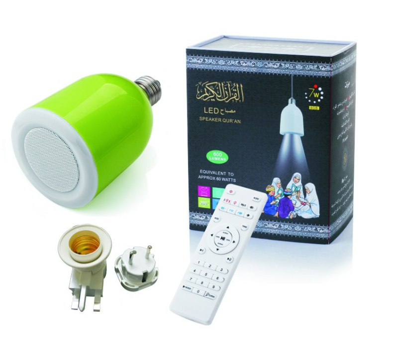 speaker  with remote control function bluetooth  best  gift Muslim quran speaker bulb with  LED light speaker SQ-102#