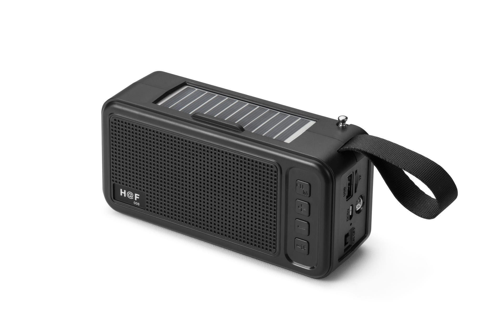 HF-008 portable flashlight radio outdoor solar charging Bluetooth speaker rechargeable emergency led  lights