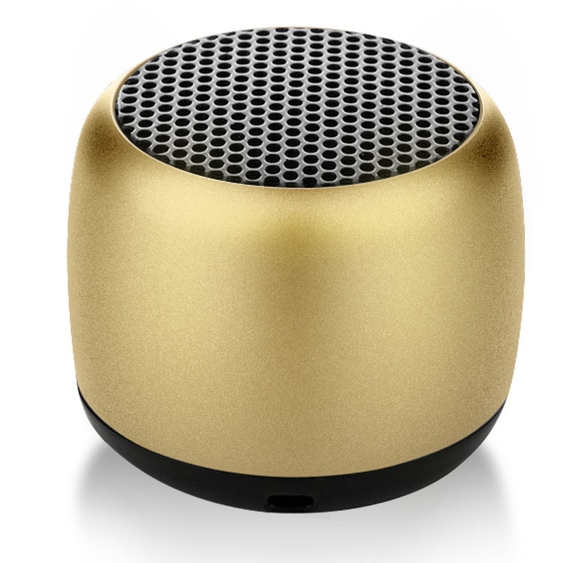 Bluetooth Speaker Portable Mini Wireless Speaker Subwoofer Super Bass Stereo Sound Column Gift Speaker M1 Metal OEM Active ABS