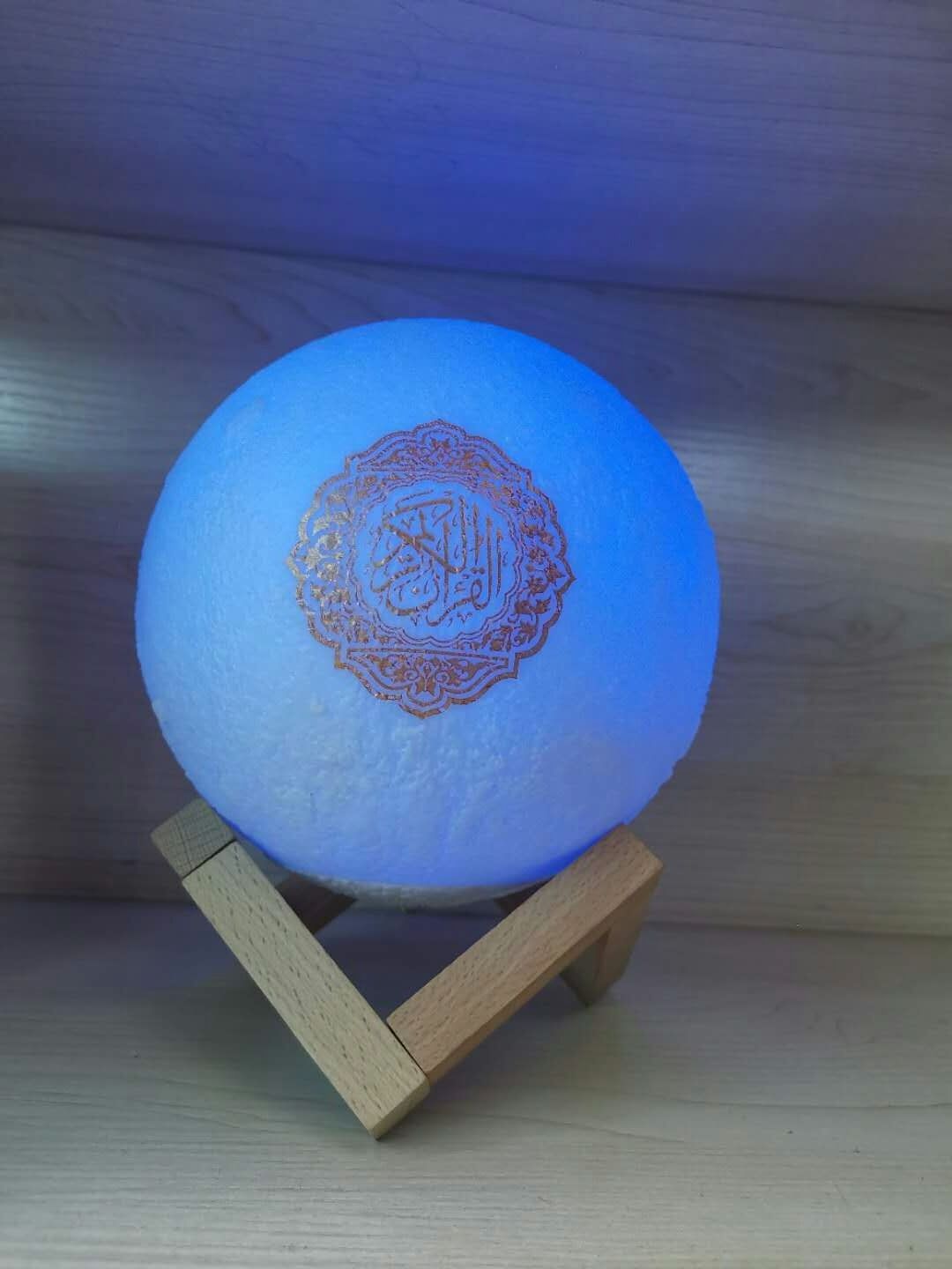 Bluetooth Moon Lamp Quran Speaker Usb Plastic Portable OEM Active Mini Quran 10W 8GB Mobile Tekno Mini Quran Gift Sets 5W 5.0